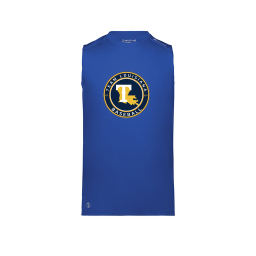 [222593.060.S-LOGO1] Men's CoolDry TankTop (Adult S, Royal, Logo 1)